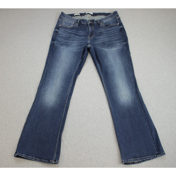 Vigoss Jeans Womens 16 Blue Bootcut Cotton Blend Stretch - Picture 1 of 8